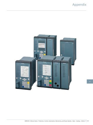 Appendix
SIPROTEC 5 Device Series ⋅ Protection, Control, Automation, Monitoring, and Power Quality – Basic ⋅ Catalog – Edition 7 415
6
 