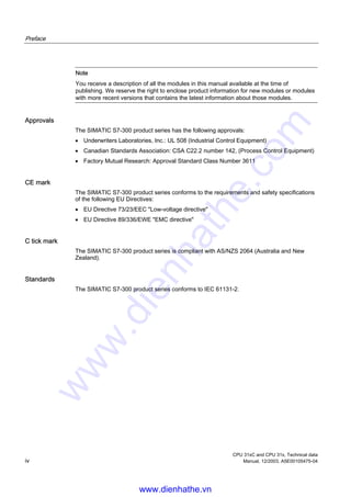Siemens s7 300-400-hb-cpu31x_c_und_cpu31x_e | PDF
