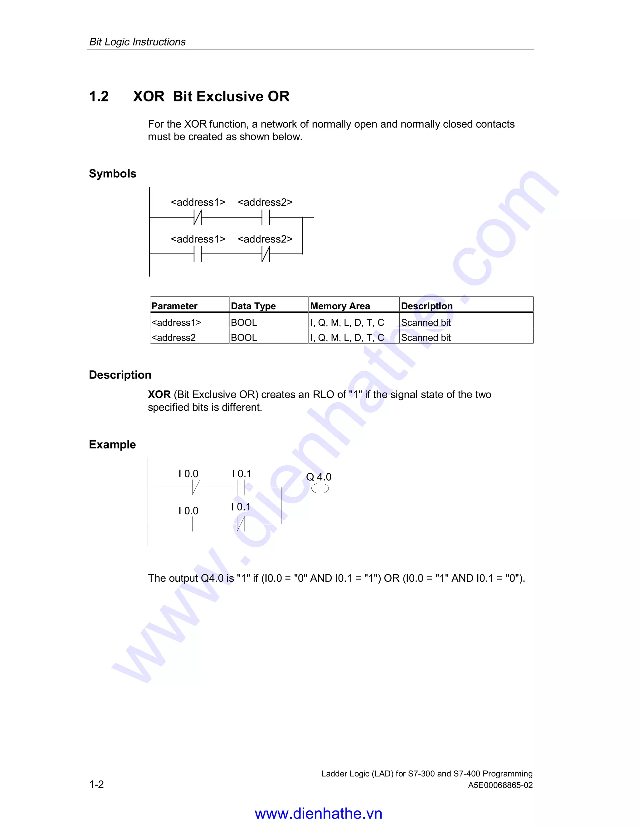Siemens s7 300-400-ladder logic (lad) for s7-300 and s7-400 programming ...