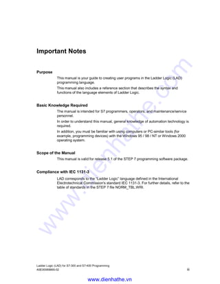 Siemens s7 300-400-ladder logic (lad) for s7-300 and s7-400 programming ...