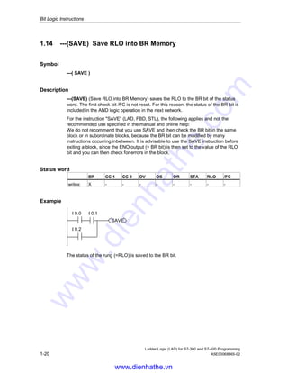 Siemens s7 300-400-ladder logic (lad) for s7-300 and s7-400 programming ...