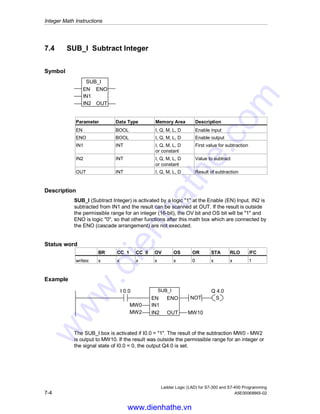 Siemens s7 300-400-ladder logic (lad) for s7-300 and s7-400 programming ...