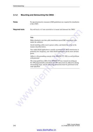 Siemens s7 300-400-simatic couter module cm35 | PDF