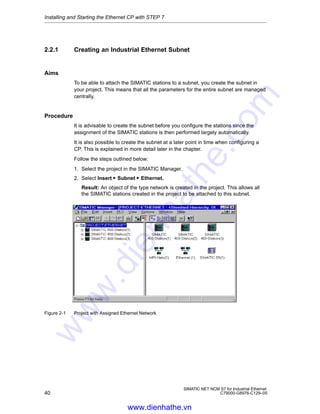 Simatic Net Configuration Siemens s7 300-400-simatic net - ncm for industrial ethernet | PDF
