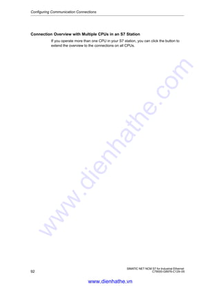 Button C129 Siemens s7 300-400-simatic net - ncm for industrial ethernet | PDF