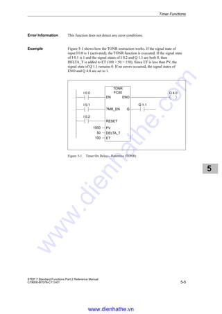 Timer Step 7 Siemens s7 300-400-standard functions part 2 | PDF