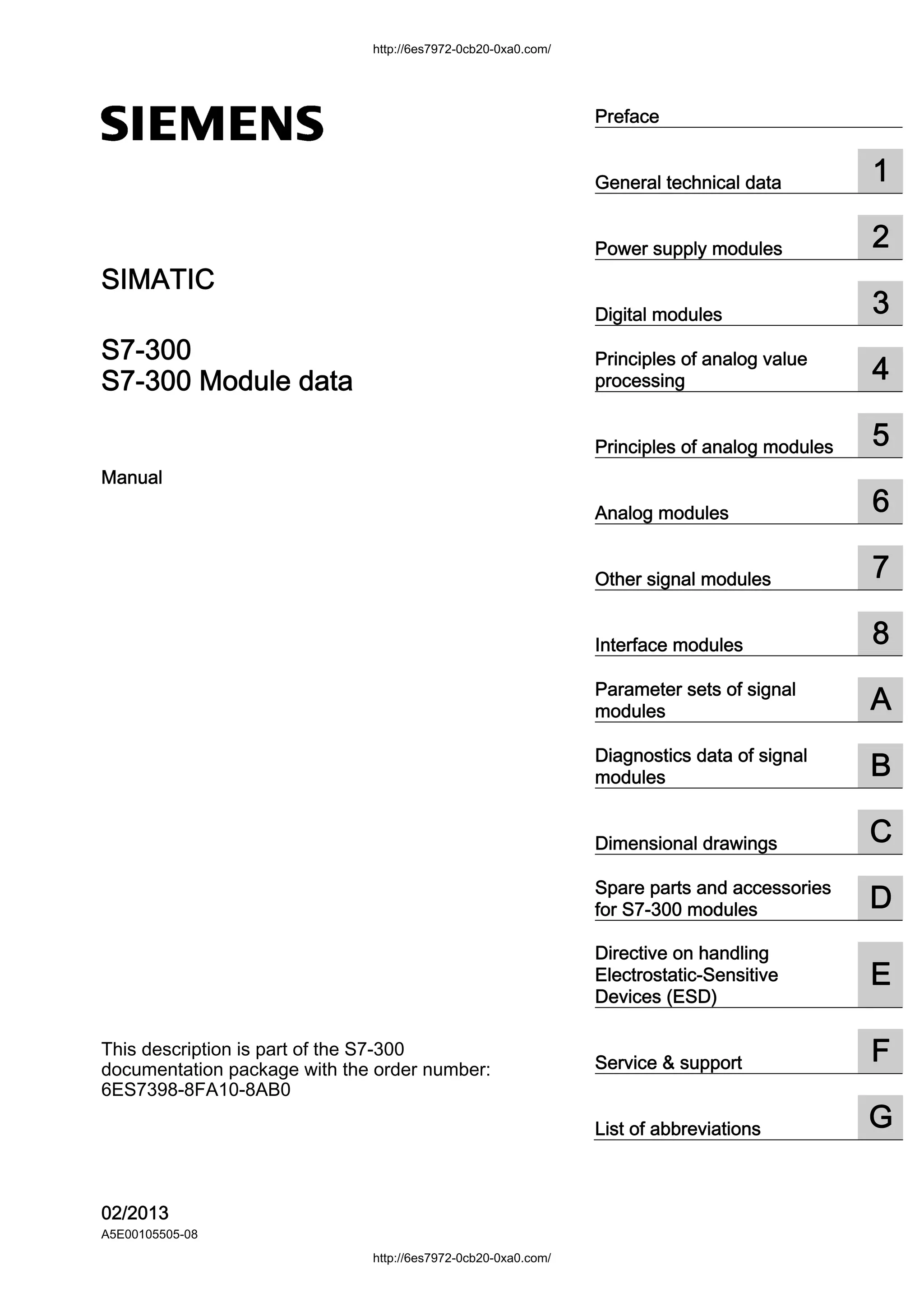 Siemens s7 300 module data manual | PDF