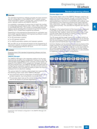 Siemens simatic simatic pcs 7 standardcatalog st pcs 7 v6.1 | PDF