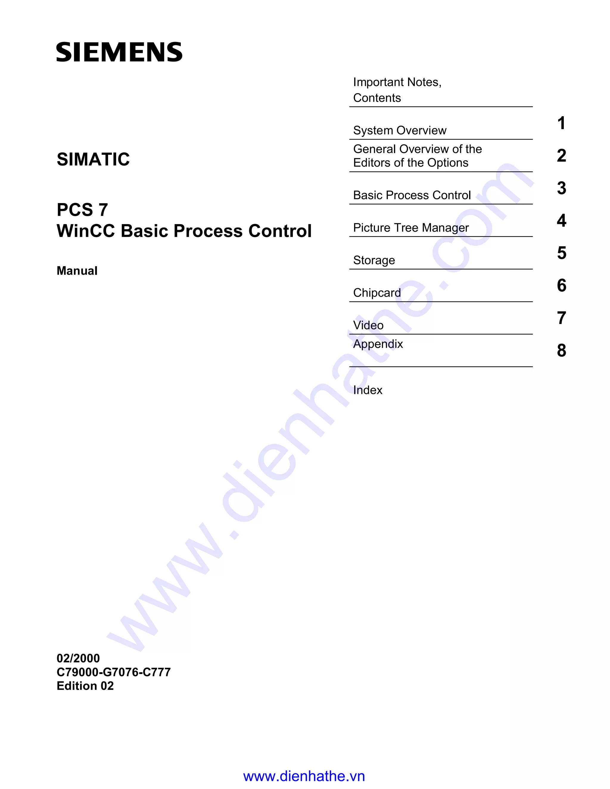 Siemens win cc manual pcs 7 wincc basic process control | PDF ...