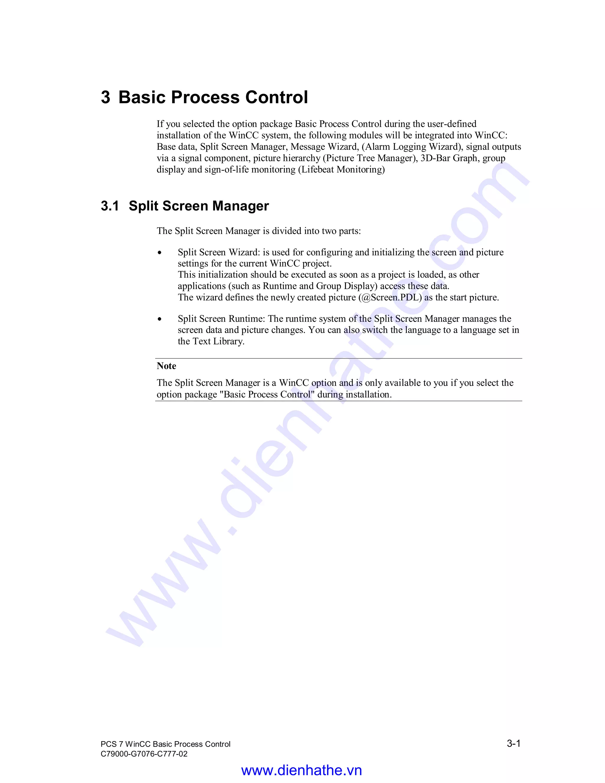 Siemens win cc manual pcs 7 wincc basic process control | PDF ...