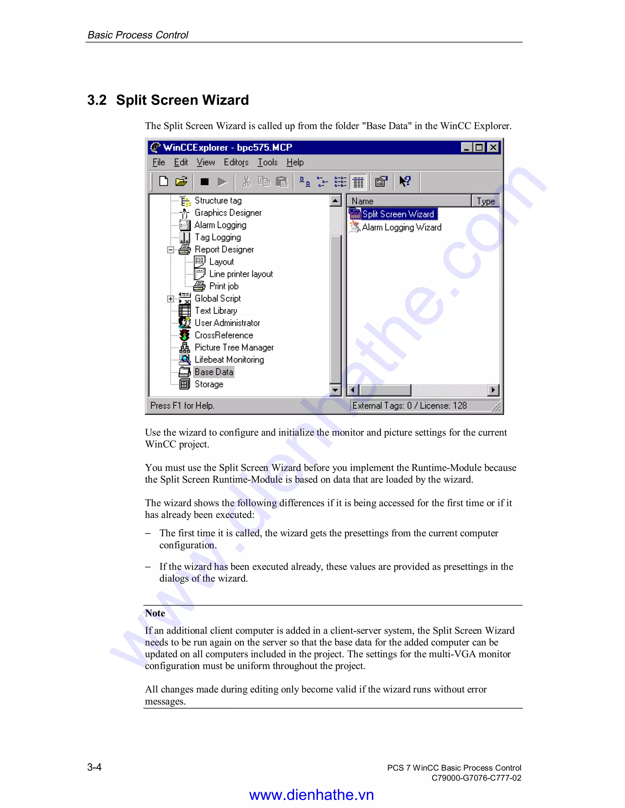 Siemens win cc manual pcs 7 wincc basic process control | PDF ...