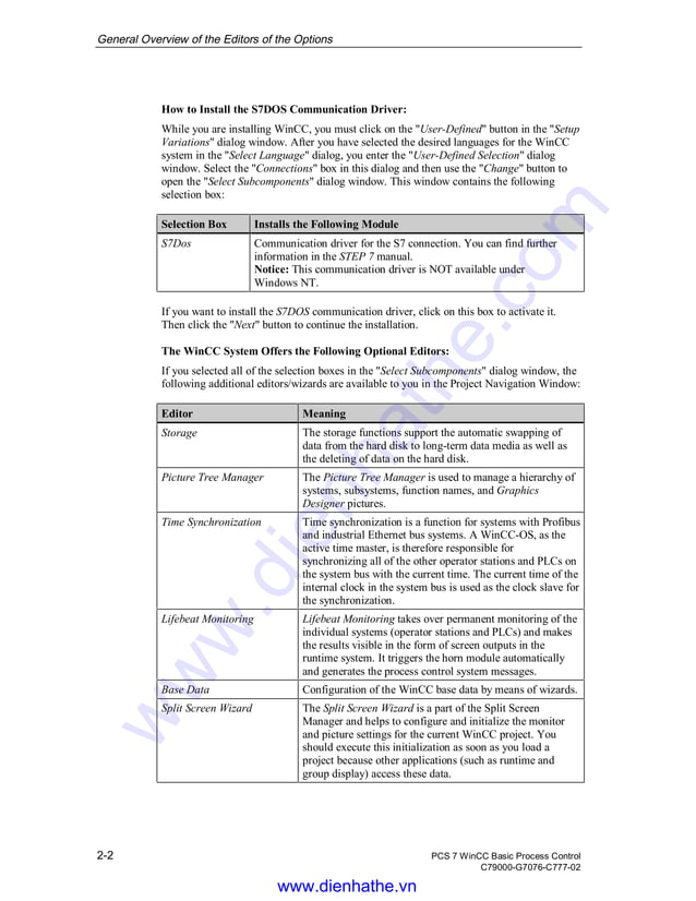 Siemens win cc manual pcs 7 wincc basic process control | PDF ...