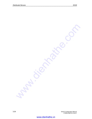 Distributed Servers 09.99
3-34 WinCC Configuration Manual
C79000-G8276-C164-01
www.dienhathe.vn
www.dienhathe.com
 