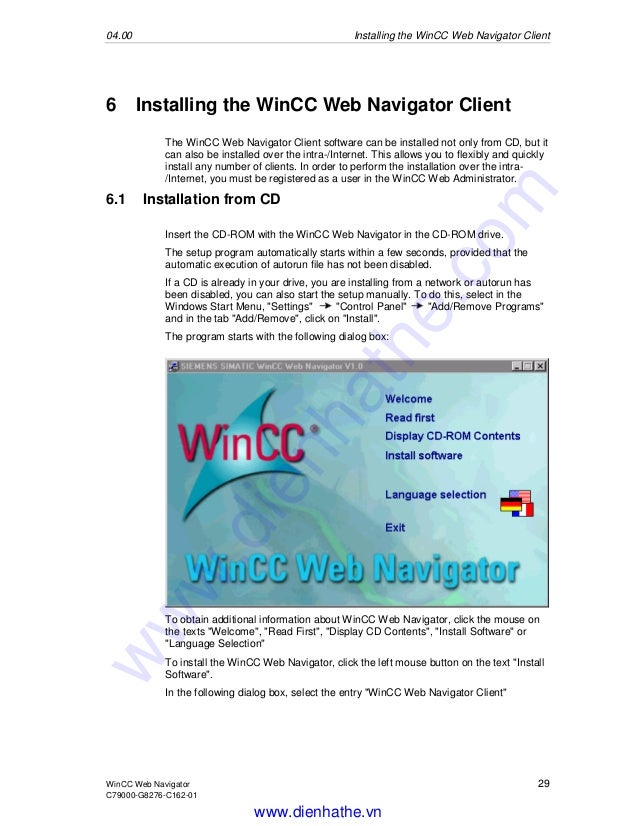 Wincc web navigator connection problem