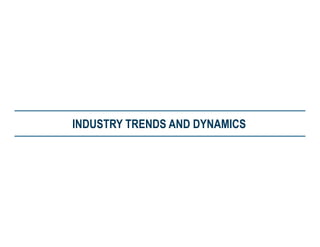 INDUSTRY TRENDS AND DYNAMICS

 