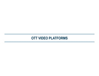 OTT VIDEO PLATFORMS

 