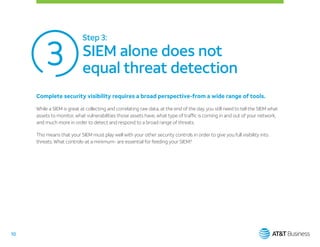 SIEM evaluator guide for soc analyst