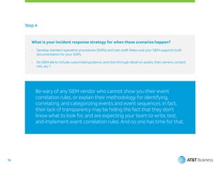 SIEM evaluator guide for soc analyst