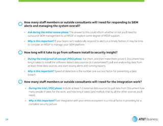 SIEM evaluator guide for soc analyst