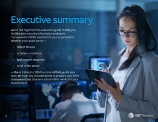 SIEM evaluator guide for soc analyst