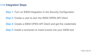 Connecting Your SIEM Tool with Akamai Security Events | PPTX