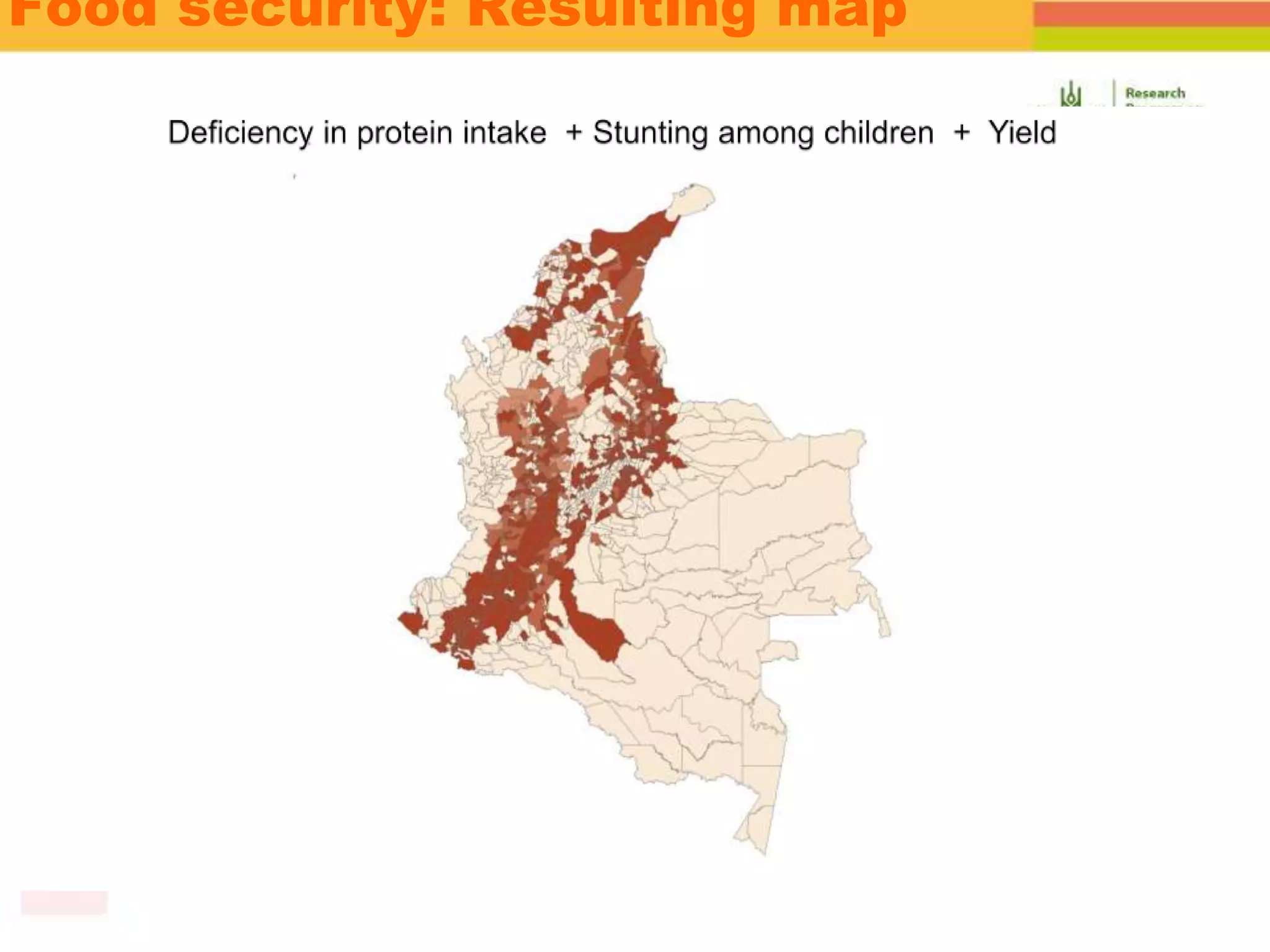 Food security: Resulting map
 