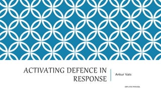 ACTIVATING DEFENCE IN
RESPONSE
Ankur Vats
EMPLOYEE-PERSONAL
 