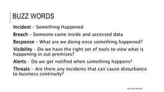 SIEM - Activating Defense through Response by Ankur Vats