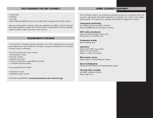 Sierra Circuits PCB Assembly Capabilities