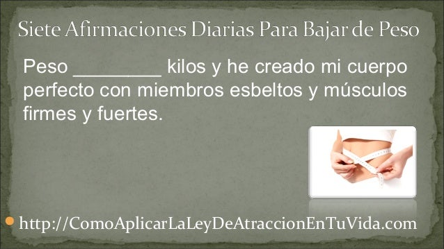 Afirmaciones de louise hay para bajar de peso