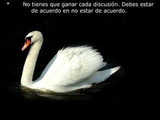 *       No tienes que ganar cada discusión. Debes estar de acuerdo en no estar de acuerdo.                                                       