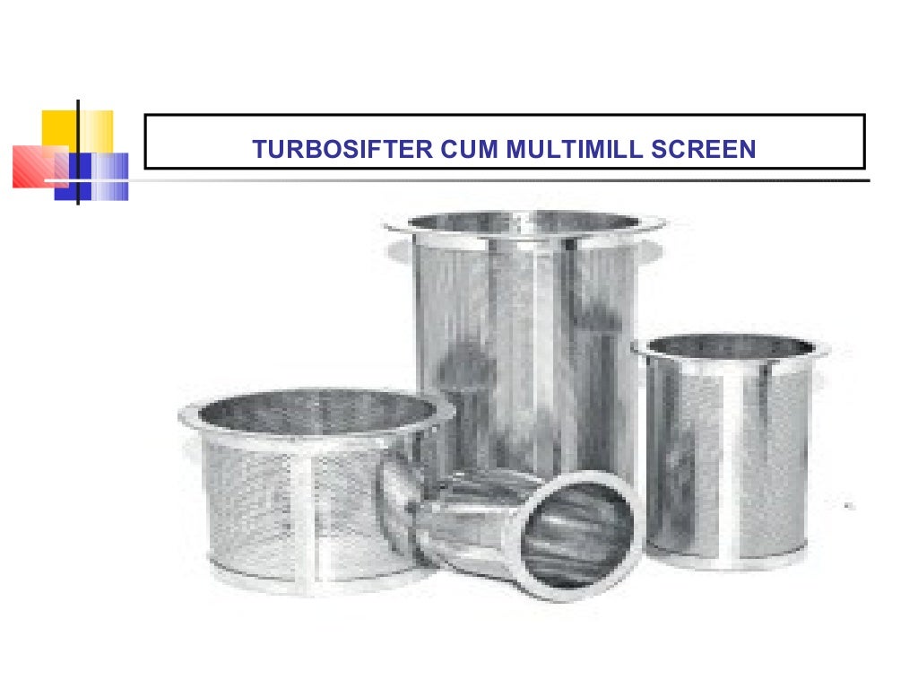 Sieves & Screens used during processing of pharmaceutical products
