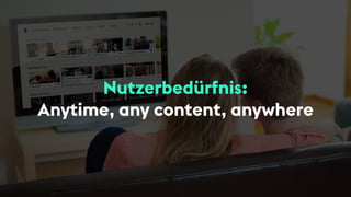 Nutzerbedürfnis:
Anytime, any content, anywhere
 