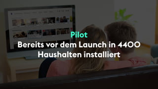 Pilot
Bereits vor dem Launch in 4400
Haushalten installiert
 