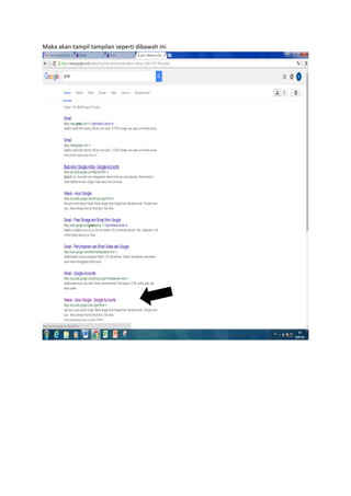Maka akan tampil tampilan seperti dibawah ini
 