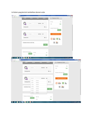 Isi Kolom yang bertulis tambahkan domain anda.
s
 