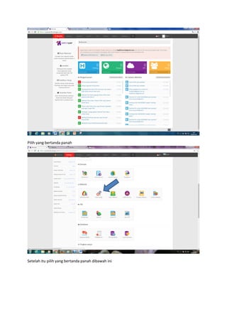 Pilih yang bertanda panah
Setelah itu pilih yang bertanda panah dibawah ini
 