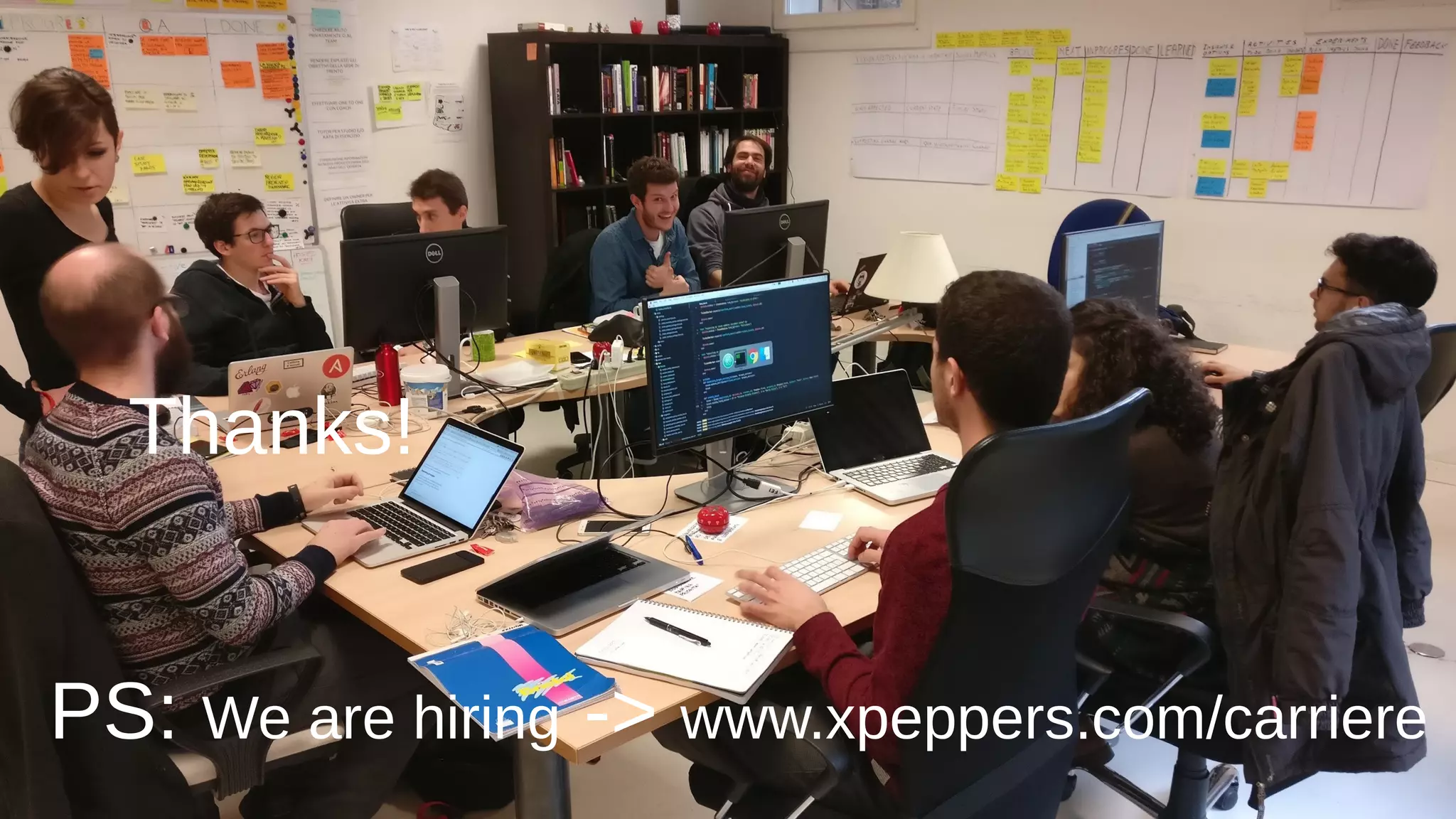 Nome Speaker
@twitter
 Thanks!
PS: We are hiring -> www.xpeppers.com/carriere
 