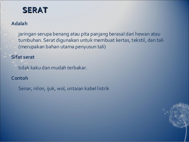 Sifat sifat bahan dan struktur penyusunnya