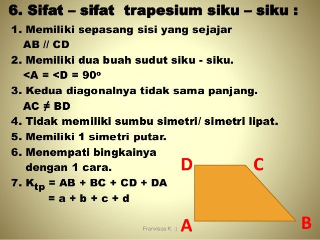 Sifat Sifat Bangun Datar Segiempat