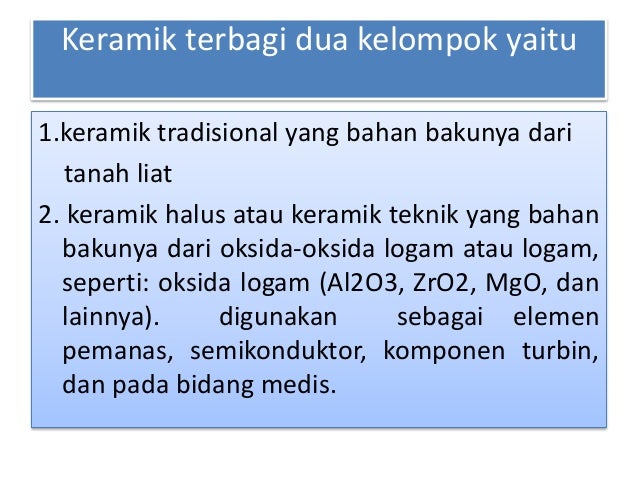 Sifat bahan dan manfaatnya