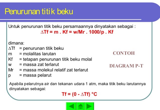 Sifat koligatif elektrolit dan non elektrolit