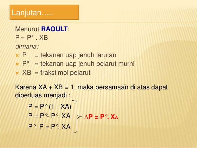 Sifat koligatif larutan