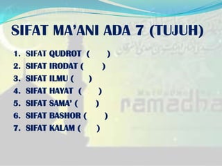 Sifat ma'ani | PPTX