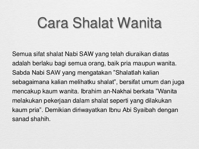 Hukum Solat Berjemaah Bagi Wanita Dan Caracaranya
