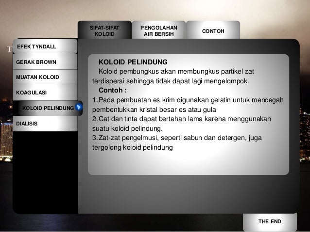 Sifat sifat koloid kelas 11 Science