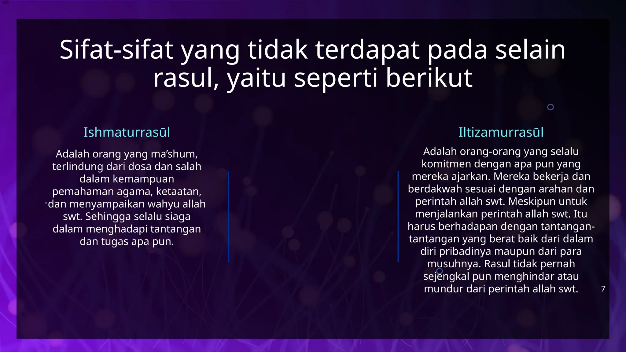 Sifat Sifat Rasul Kelima Untuk Lebih Mengenal Nabi Ppt