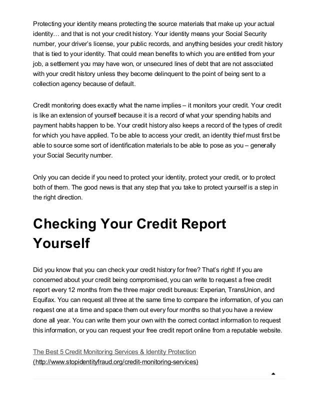 credit protection services