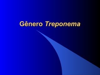 GêneroGênero TreponemaTreponema
 