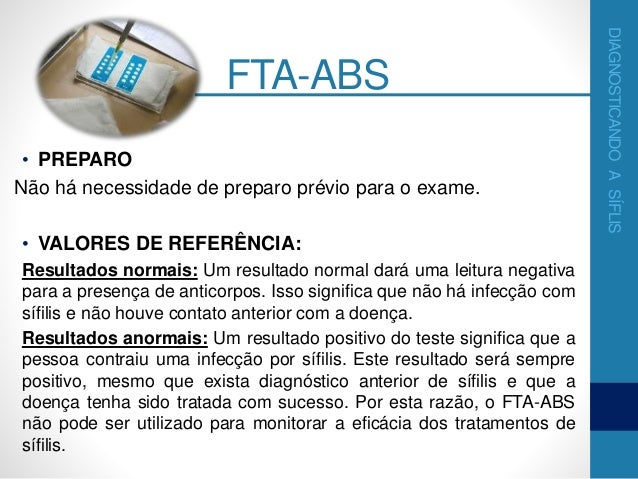 Exame de sangue fta abs